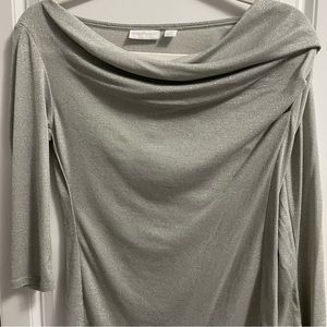 Asymmetrical glitter top